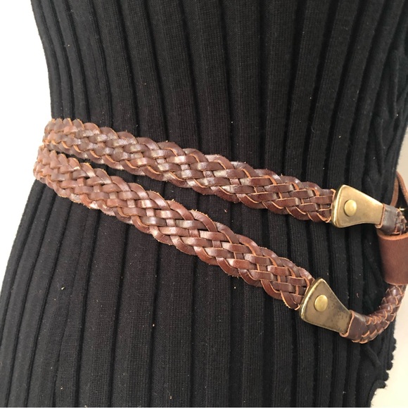 TOMMY BAHAMA Sz M Brown Leather Belt - Picture 2 of 14